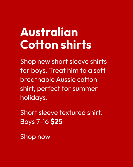 Australian Cotton shirts