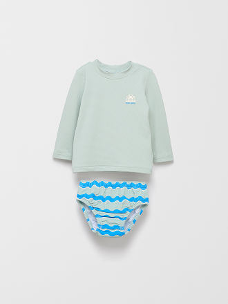Baby swim rash and nappy set