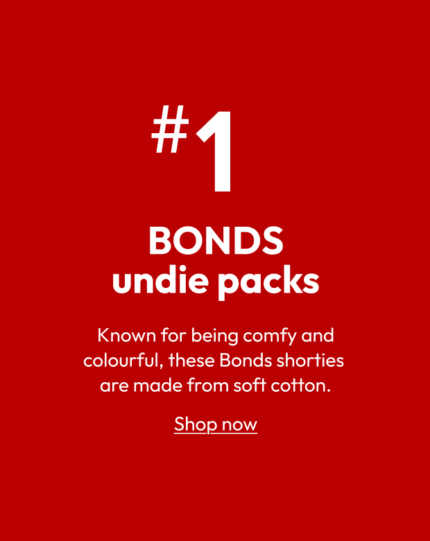 BONDS undie packs