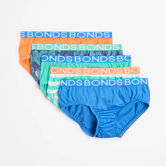 Bonds boys briefs 5 pack