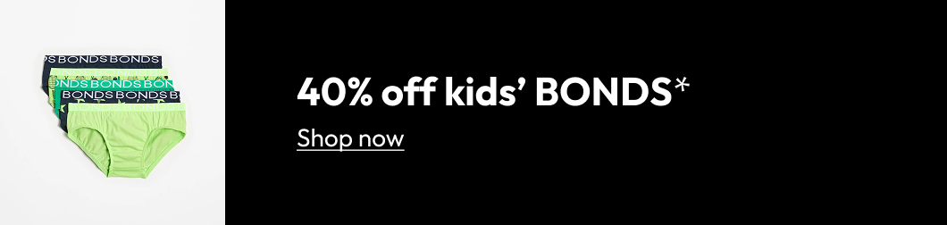 40% off kids' BONDS*