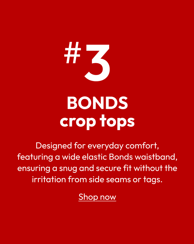 3 BONDS crop tops