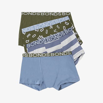 Bonds boys trunks 4 pack