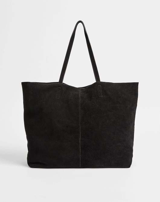 Premium Suede Leather essential tote bag
