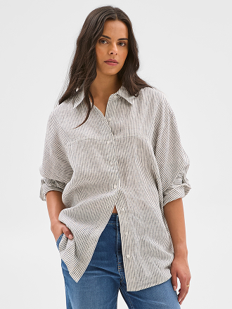European linen long sleeve shirt