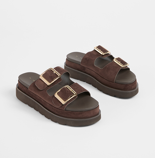Double strap chunky sandal