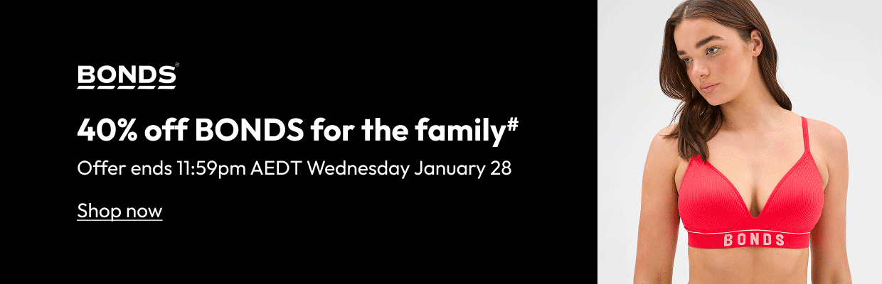 40% off BONDS for the family