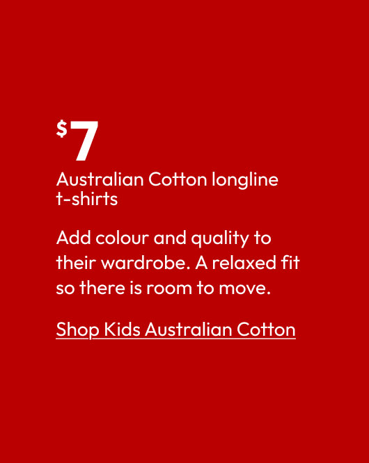 Australian Cotton longline t-shirts