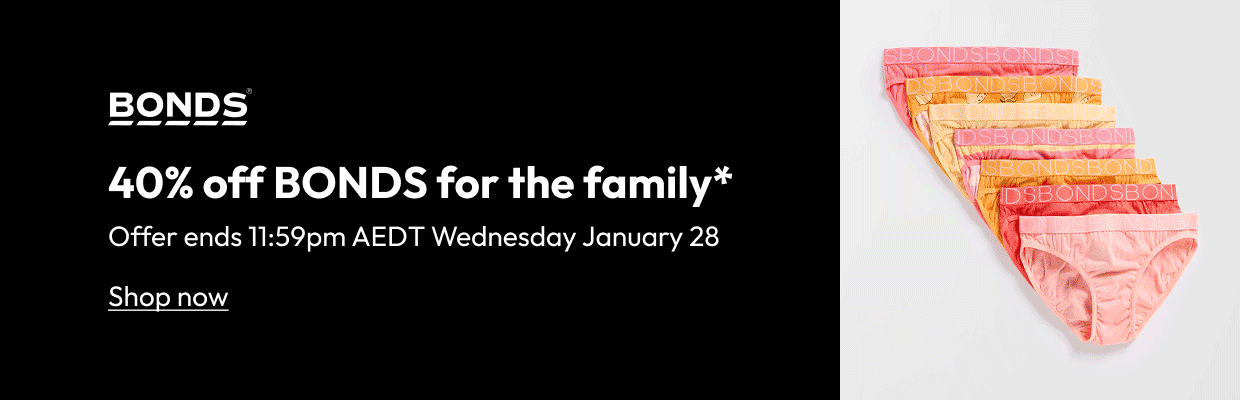 40% off BONDS for the family