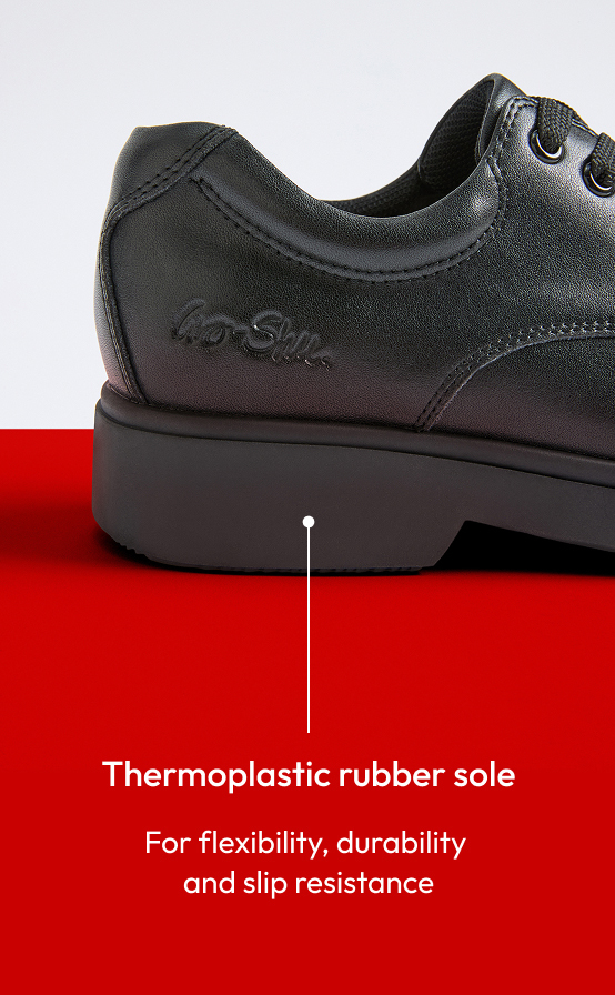 Thermoplastic rubber sole For flexibility, durability and slip resistance