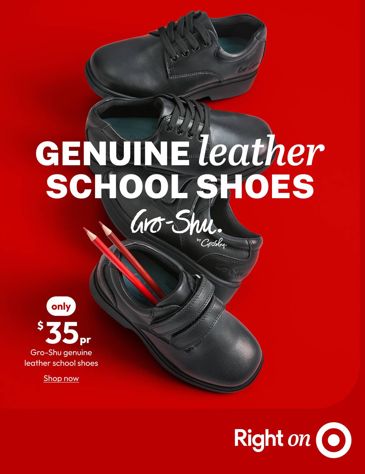 GENUINE leather SCHOOL SHOES