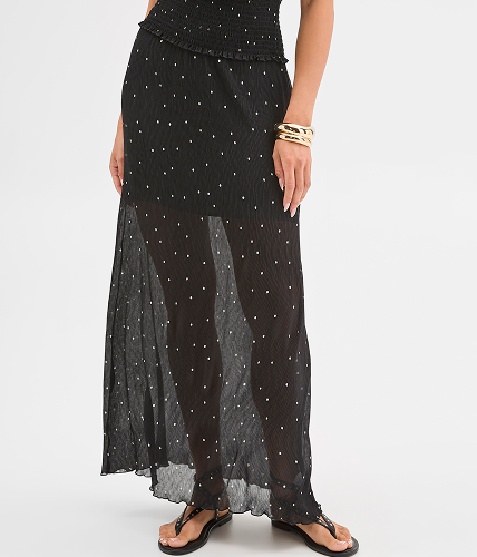 Lily Loves polkadot midi skirt