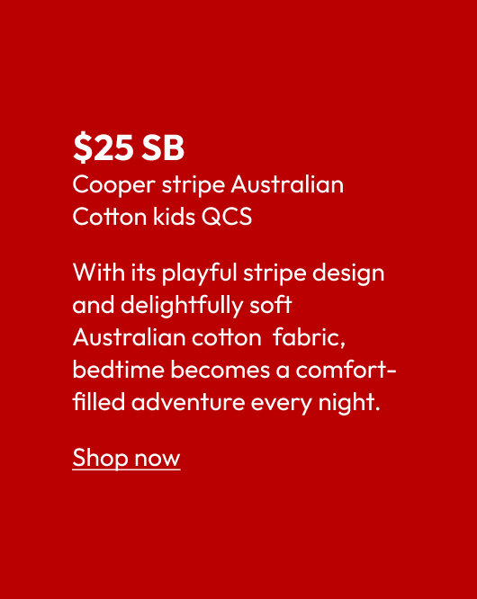 Cooper stripe Australian Cotton kids QCS