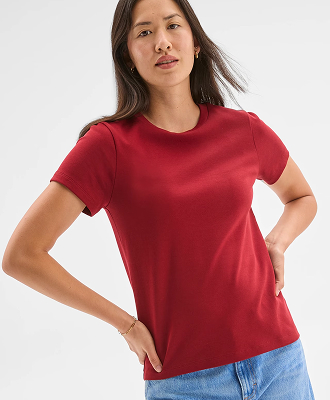 Australian Cotton interlock neat t-shirt
