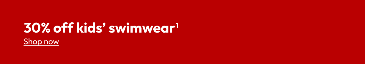 30% off kids' swimwear1