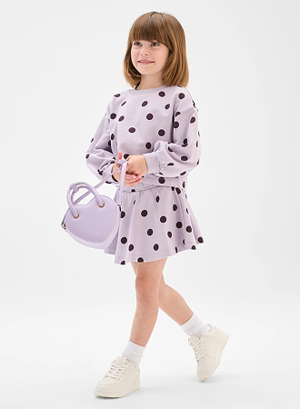 Australian Cotton fleece top and skort set