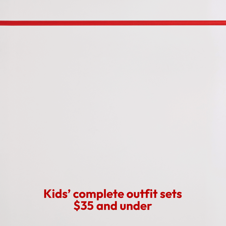 Kids’ complete outfit sets $35 and under