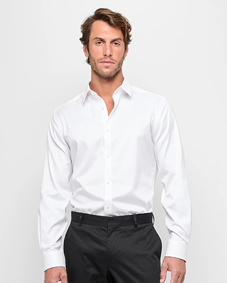 Non iron long sleeve business shirt 
