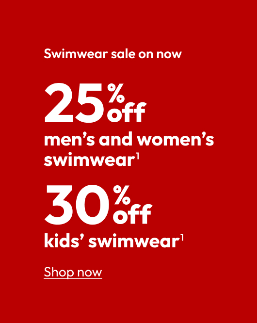 Swimwear sale on now