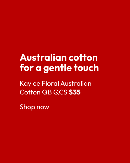 Kaylee Floral Australian Cotton QB QCS