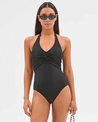 Shape Your Body resort twist front smooth one piece swim suit