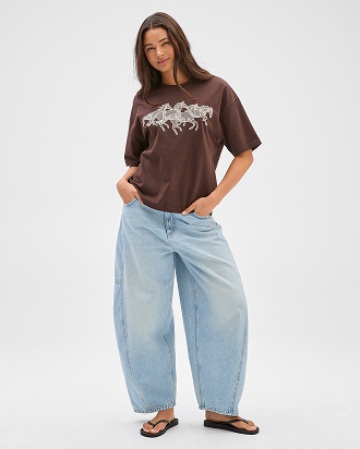 Australian Cotton oversized printed t-shirt