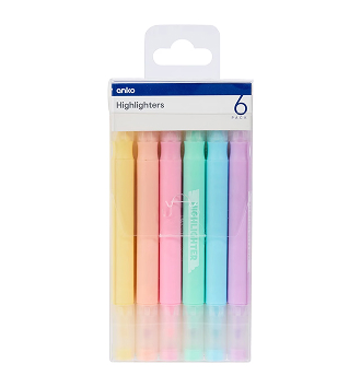 Anko 6 pack highlighters