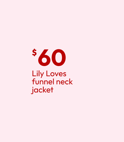 Lily Loves funnel neck jacket