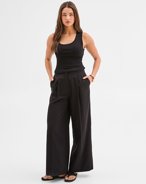 Lily Loves wide leg tailored pants