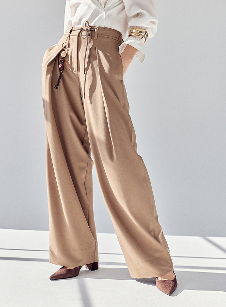 Preview wide barrel leg pants