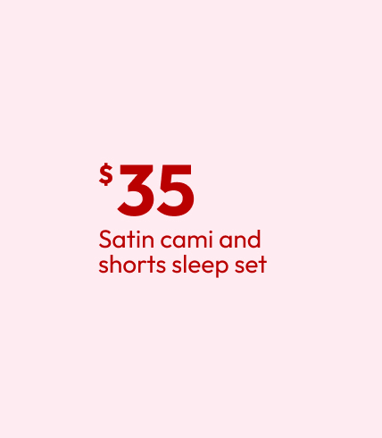 Satin cami and shorts sleep set