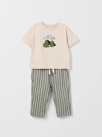 Organic Cotton baby t-shirt and trackpants set