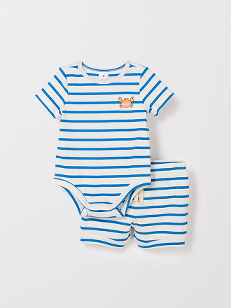 Organic Cotton baby bodysuit and shorts set