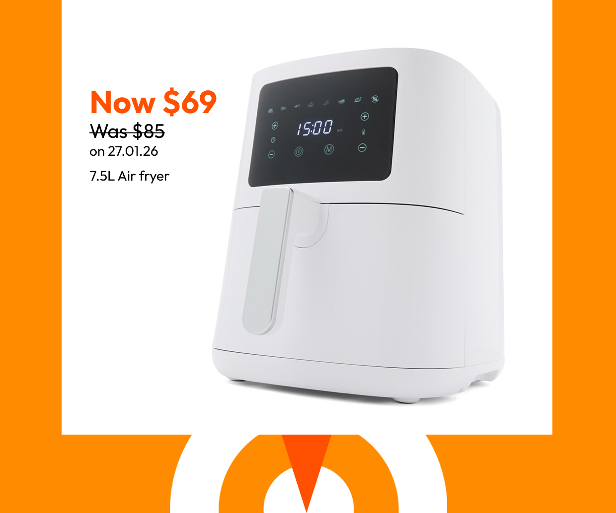 7.5L Air fryer