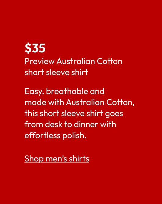Preview Australian Cotton short sleeve shirt