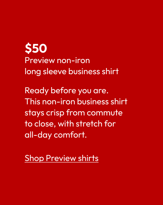 Preview non-iron long sleeve business shirt