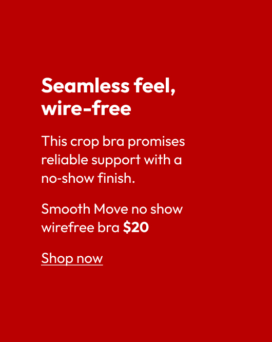 Smooth Move no show wirefree bra