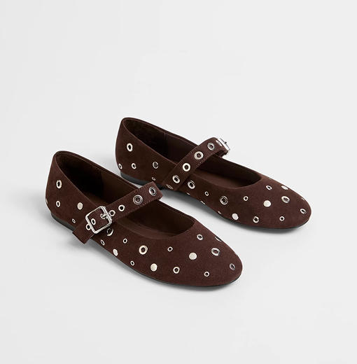 Ava eyelet ballet flat