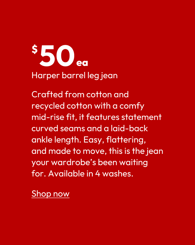 Harper barrel leg jean