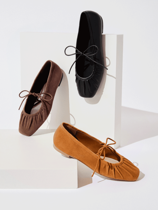 Genuine suede & leather footwear