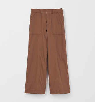 Australian cotton wide leg barrel pants