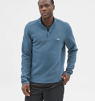 Australian Cotton active 1/2 zip pullover