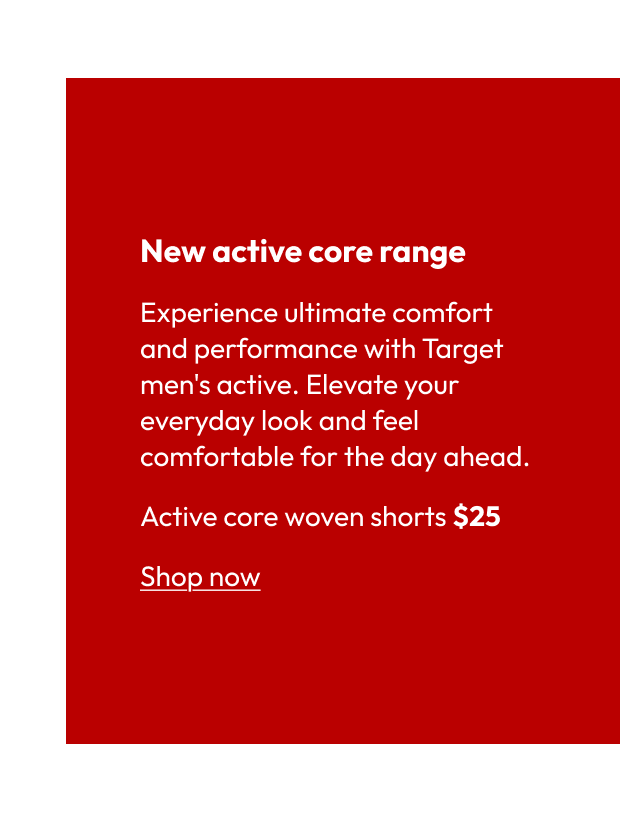 Active core woven shorts