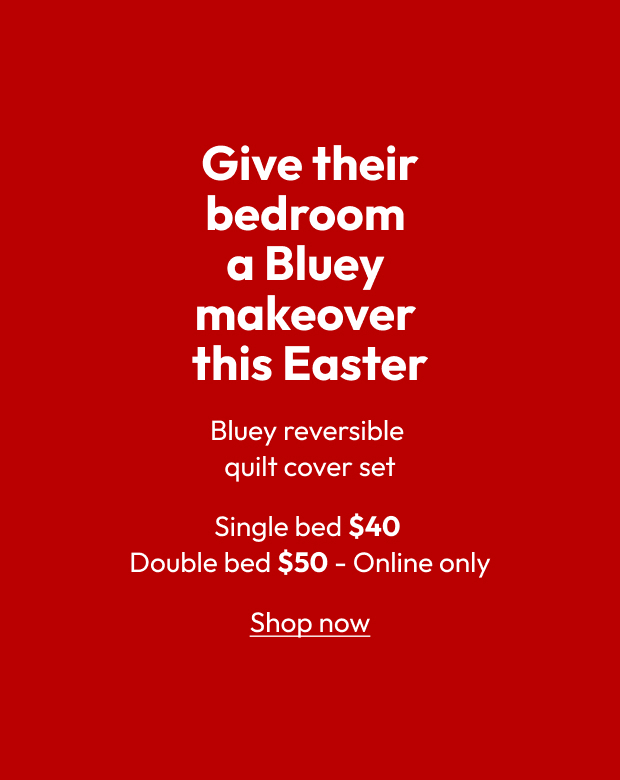 Bluey reversible quilt cover set