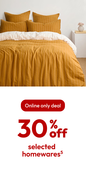 30% off selected homewares5