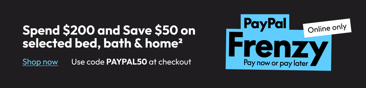 Spend $200 and Save $50 on selected bed, bath & home
