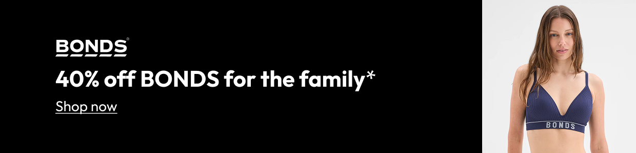 40% off BONDS for the family*