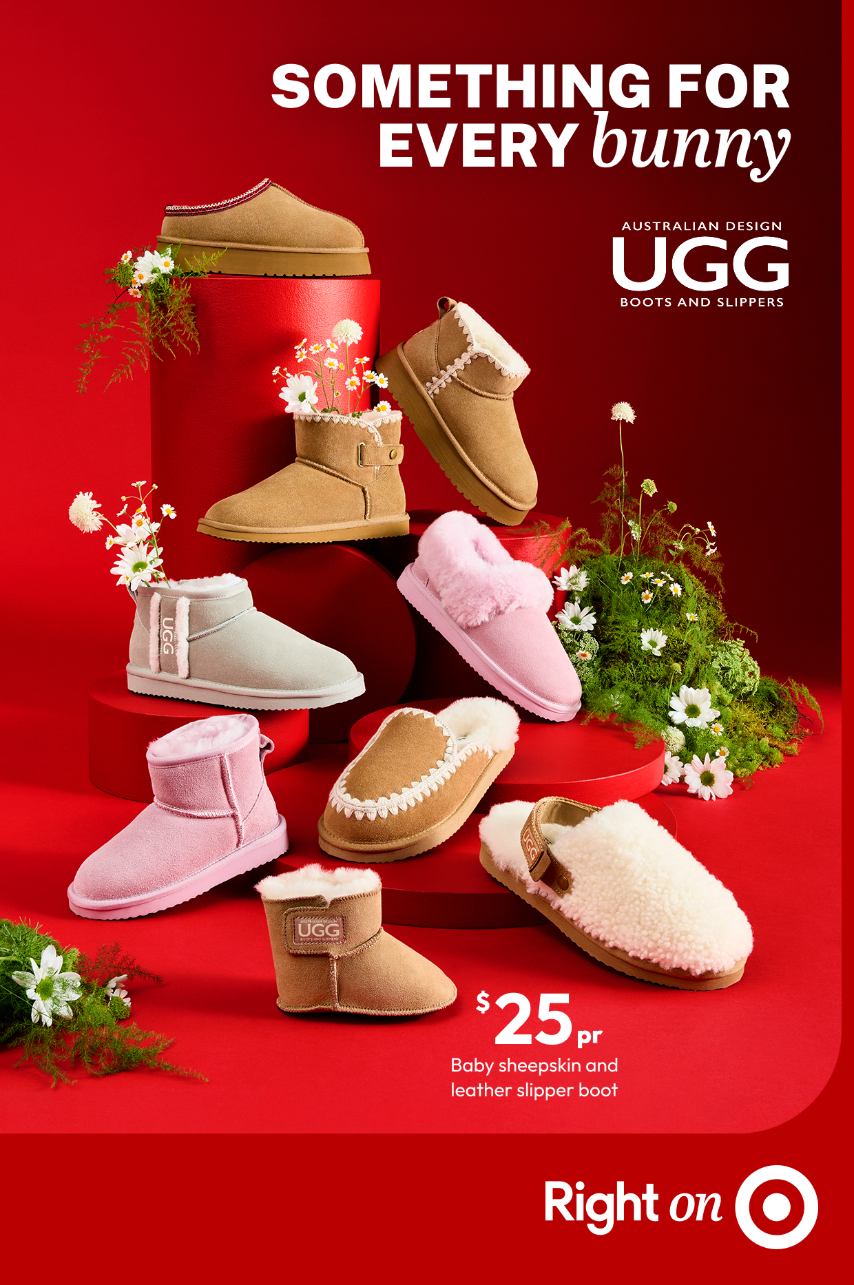 Baby sheepskin and leather slipper boot