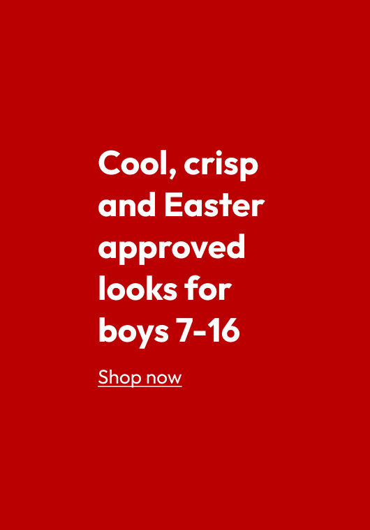 Cool, crisp and Easter approved looks for boys 7-16