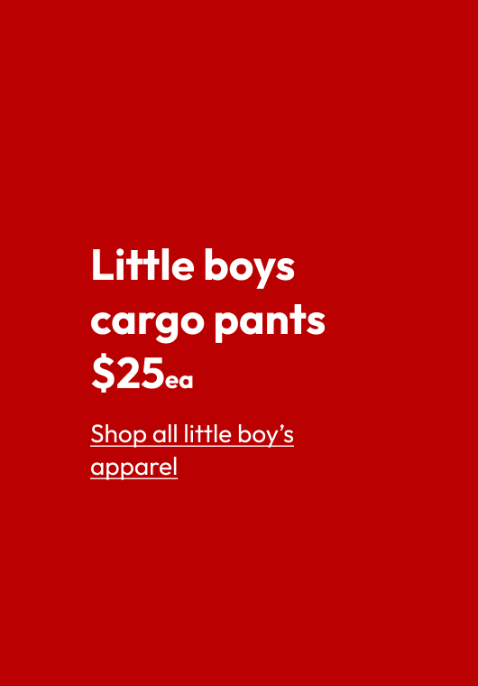 Little boys cargo pants